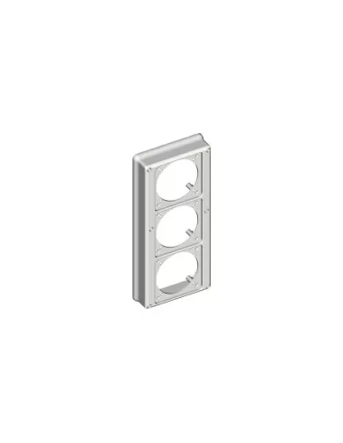 Bticino large flanged cover for 3 sockets 16/32a cqc03